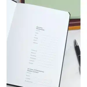 Nappa Textured PU Leather Notebook - Custom Corporate Gift