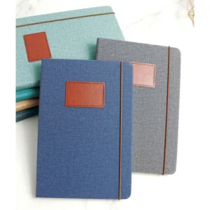 Strauss Leather Patch Business Notebook - Custom Corporate Gift