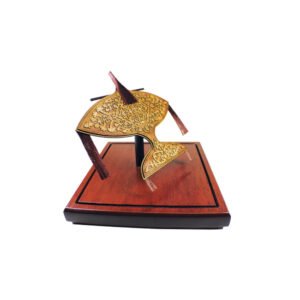 3D Wooden Miniature Wau Kite on Display Base