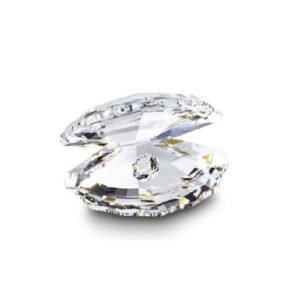 Mini Faceted Crystal Oyster with Pearl