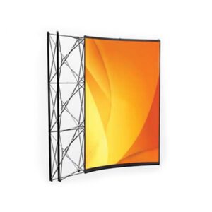 Curved Pop-Up Fabric Display
