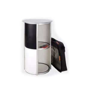 Round Pop-Up Podium Counter with Carry Bag