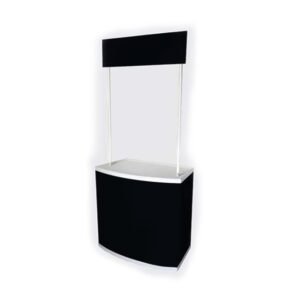 Promotion Counter with Header Board Black