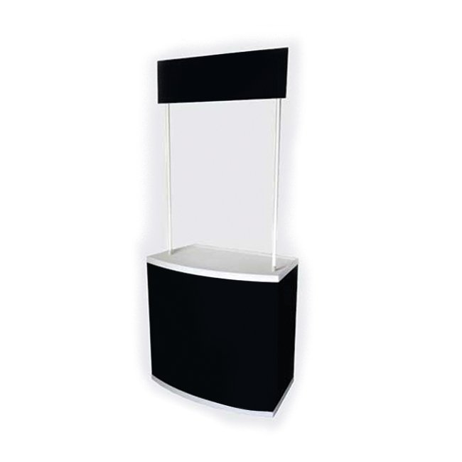 Promotion Counter with Header Board Black