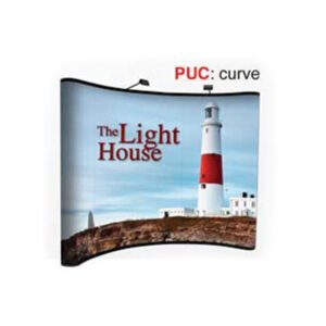 Pop-Up Curve Backdrop Display