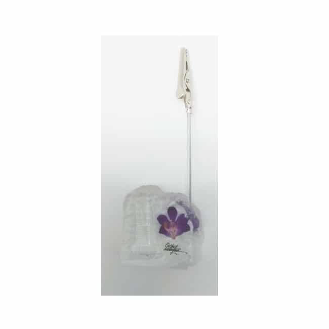 Orchid Acrylic Memo Clip
