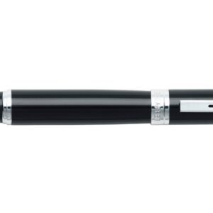 Black Fountain Pen with Chrome Trim