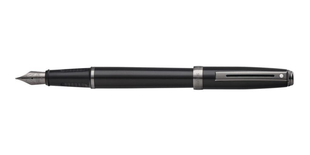 Matte Black Fountain Pen with Gunmetal Trim