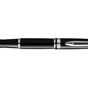 Black Lacquer Fountain Pen with Chrome Clip