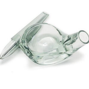 Glass Golf Club Head Pen Rest with Pen