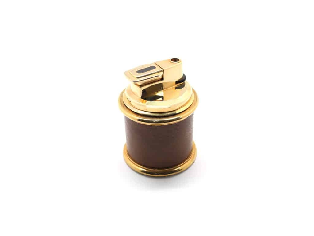 Executive Gold and Brown Table Lighter