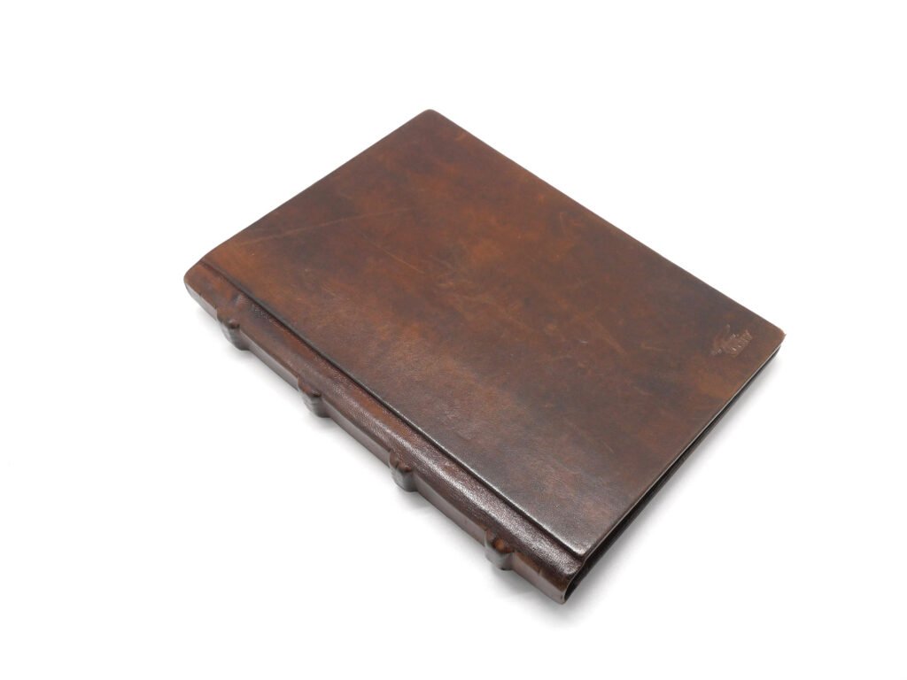 Executive Brown Book-Style Storage Box