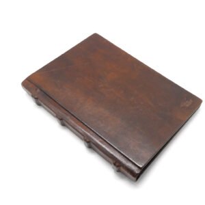 Executive Brown Book-Style Storage Box