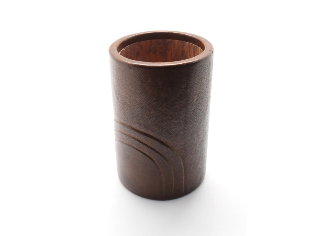 Executive Cylindrical Brown Pen Cup