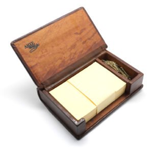 Executive Lidded Memo Box with Pens