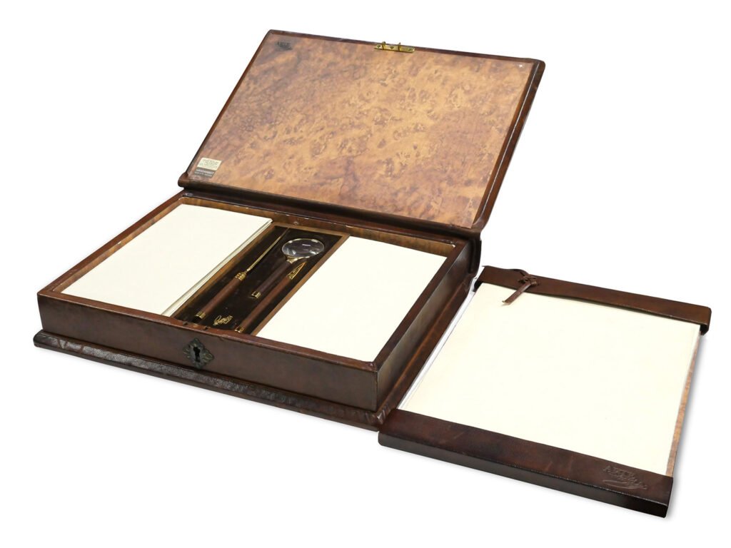 Executive Desk Stationery Chest with Writing Pad