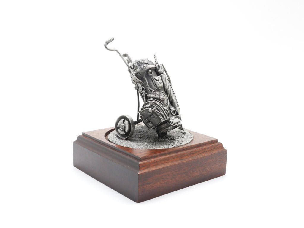 Pewter Golf Trolley with Bag
