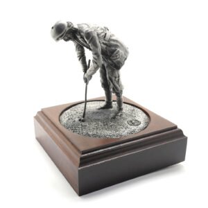 Pewter Golfer Putting Figure