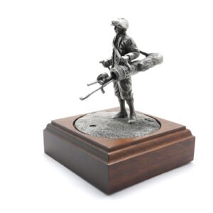Pewter Golfer with Bag Figure