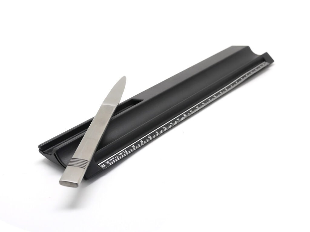 Pen Tray with Ruler Scale and Letter Opener