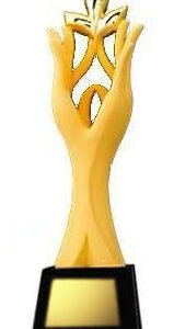 Acrux Gold-Plated Double Bliss Trophy – HMGT15