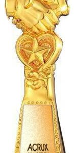 Acrux Gold-Plated Handshake Trophy – HMGT34