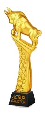 Acrux Gold Ox on Pedestal Trophy HMGT37