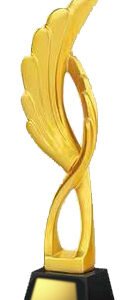 Acrux Gold Double Wings Infinity Swirl Trophy HMGT38
