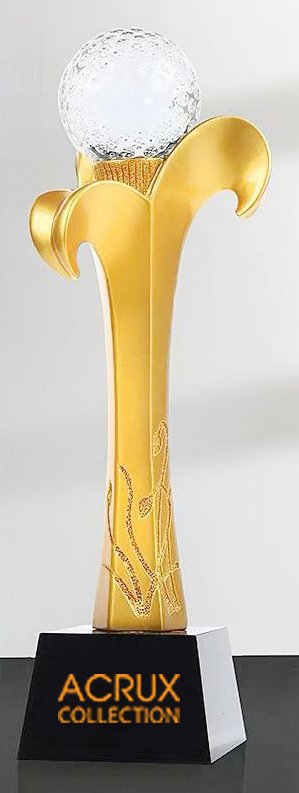 Acrux Gold 3 Waves Golf Trophy HMGT68