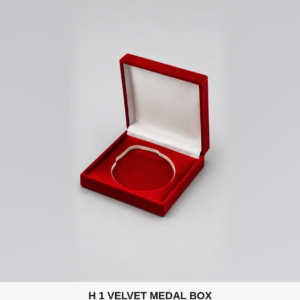 Red Velvet Medal Presentation Box (Model H-1-VELVETMEDALBOX-3)