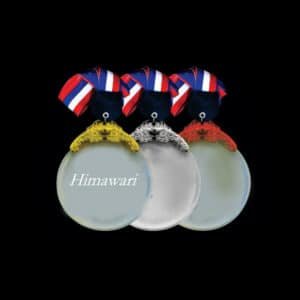 Custom Ribbon Medal with Fringed Bar in Gold, Silver or Bronze
