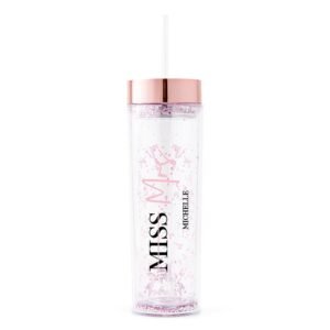 Personalised Skinny Tumbler with Straw