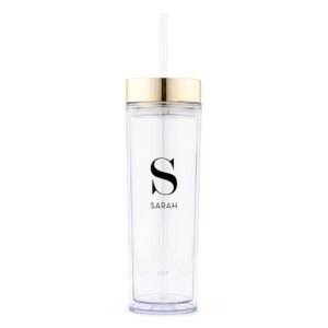 Personalised Skinny Tumbler with Straw