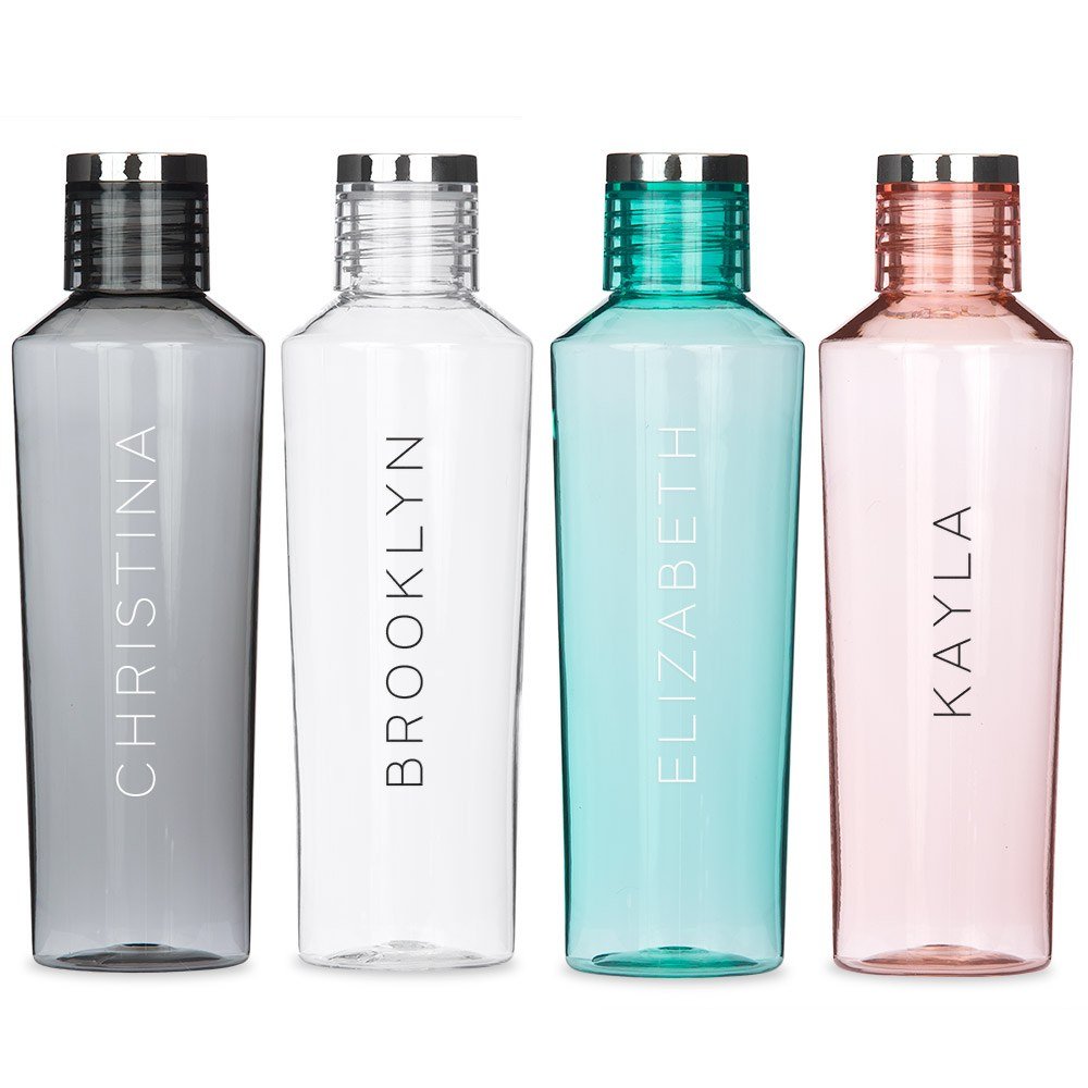 Personalised Tinted Water Bottle with Name Print