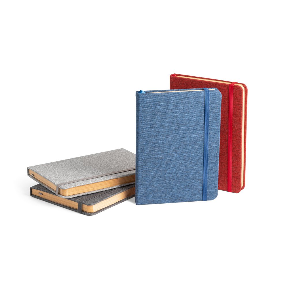 Fabric Cover Hardcover Notebook with Elastic Band