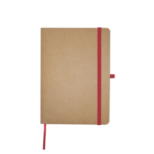 Kraft Notebook with Colour Elastic Band