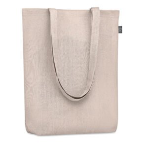 Heathered Fabric Tote Bag with Long Handles