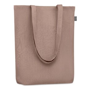 Heathered Fabric Tote Bag with Long Handles