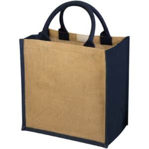 Jute Tote Bag with Cotton Front Pocket
