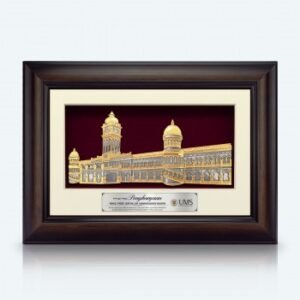 Framed Relief Plaque Sultan Abdul Samad Building Panorama