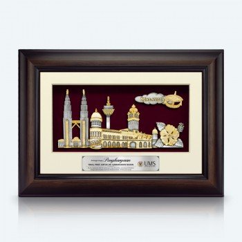 Framed Relief Plaque KL Landmarks Collage