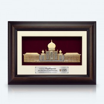 Framed Relief Plaque Domed Palace Panorama