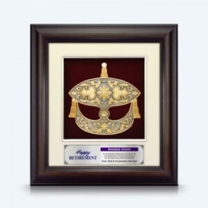 Framed Relief Plaque Large Wau Happy Retirement