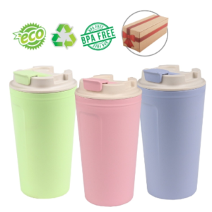 Eco Reusable Tumbler with Flip Lid