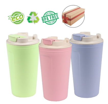 Eco Reusable Tumbler with Flip Lid