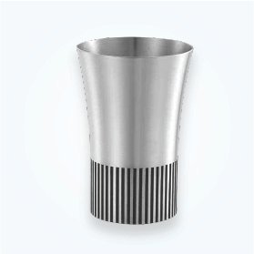 Flared Pewter Beaker with Ribbed Base