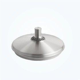 Pewter Mug Lid with Engraved Knob Collar