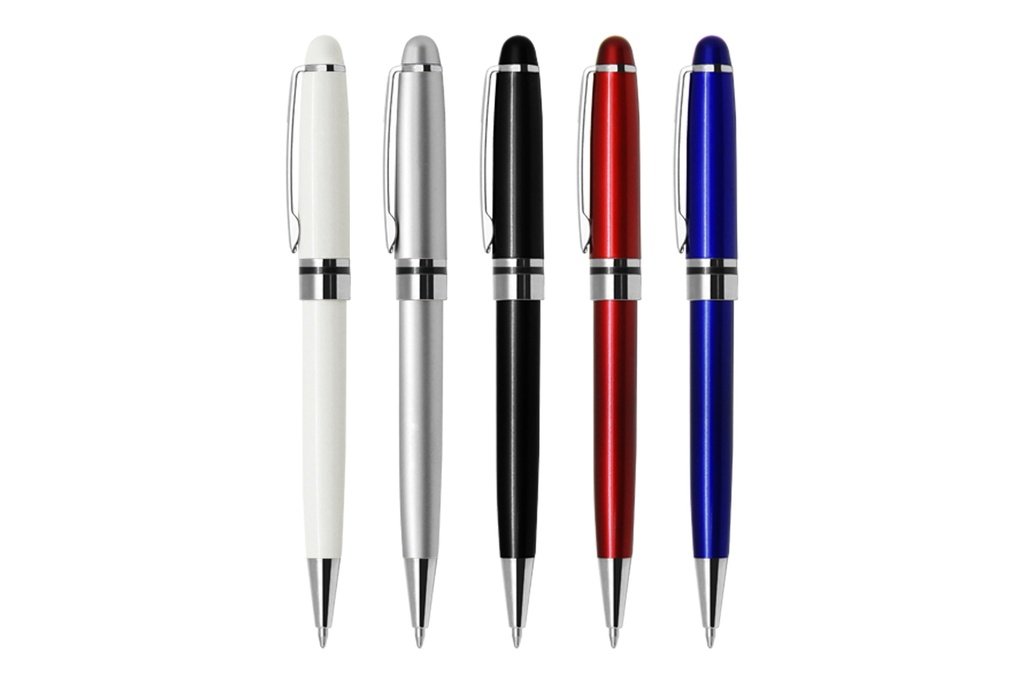 Metal Ballpoint Pen with Chrome Trim