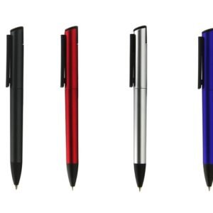Slim Metal Pen with Black Clip