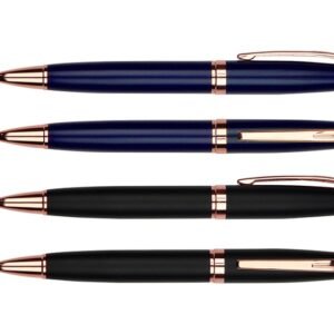 Executive Ballpoint Pen with Rose-Gold Trim